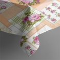 thumbnail image 3 of Pioneer Flower Floral Print Pattern Rectangle Tablecloth 60"x84",Waterproof Polyester Rectangle Table Cloth, Wipeable Spillproof Polyester Tablecloth for Dining, Camping, Indoor and Outdoor, 3 of 5