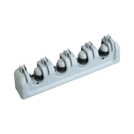 

GETHOME Laundry Broom Mop Holder Brush With Hooks Space Saving Kitchen Wall Mounted Home