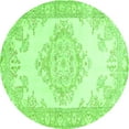 thumbnail image 1 of Ahgly Company Indoor Round Abstract Green Contemporary Area Rugs, 3' Round, 1 of 1