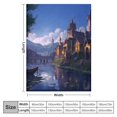 Chilfamy Fantasy Castle Flannel Throw Blanket for Couch Sofa Bed All