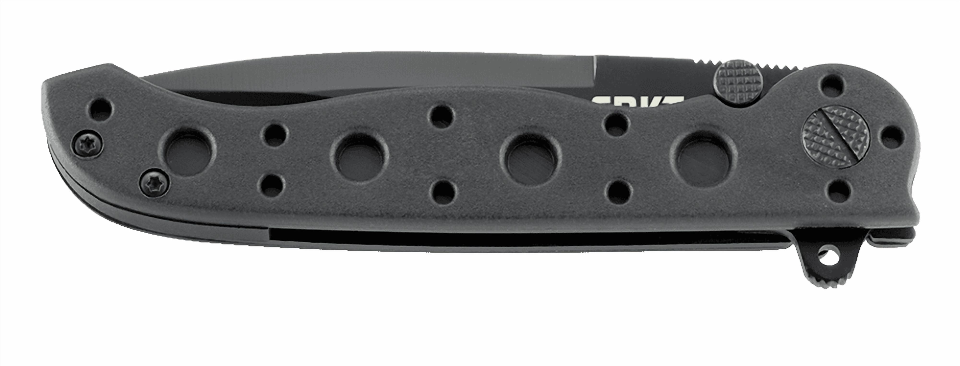 CRKT M16-01KZ Folding Knife with Liner Lock: Stainless Steel Plain Edge Blade, Glass-Reinforced Nylon Handle, Pocket Clip, M16-01KZ