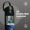 thumbnail image 6 of TAL 24oz Stainless Steel 2-in-1 Straw and Chug Water Bottle with Push Lid, Black Space, 6 of 13