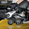 thumbnail image 3 of DAWG Black Nitrile Gloves, Disposable, Latex Free - Diamond Grip and Powder Free for Cleaning, Cooking, Safe Food Prep, Mechanic Work, General Service, Tattoo, Hair Dye - Professional Grade XL, 3 of 7