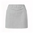 thumbnail image 4 of Skorts for Women with Pockets Casual Summer Cute Stretch Tummy Control High Waisted Skirts with Shorts Underneath Light Gray L, 4 of 6