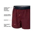 thumbnail image 4 of Hanes Ultimate ComfortSoft Boys' Woven Boxer Underwear, Assorted, 4-Pack Prints/Plaids S, 4 of 5
