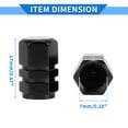 thumbnail image 5 of 8 Pcs Tire Valve Stem Caps, 10x17MM Car Wheel Valve Cap Universal for Car Bike Motorcycle Anti Crash Aluminum Alloy Black Tyre Valve Stem Cover Valve Dust Cap Tire Valve Cap, 5 of 7