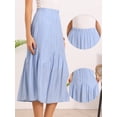 thumbnail image 2 of DARING DIVA Women's Boho Beach Flowy Tiered Long Skirts X-Small Light Blue, 2 of 6