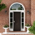 thumbnail image 2 of 32" X 80" Prehung Security Door Universal/Reversible Hinging Surface Mount Steel Security Door With Perforated Metal Screen Without Lock, 2 of 5