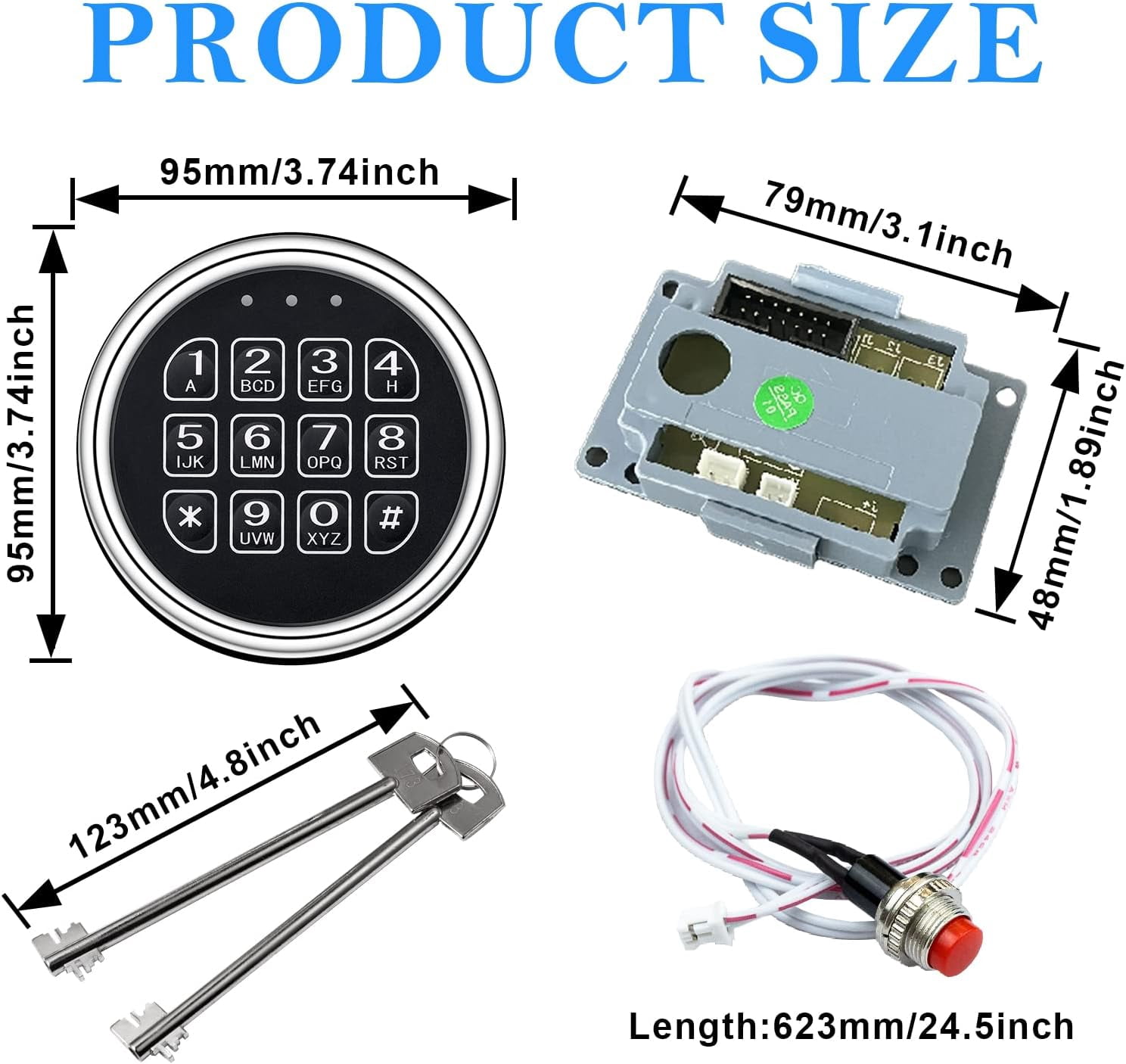 Wah Lin Parts Replacement Lock for Gun Safe
