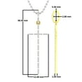 thumbnail image 4 of Dazzlingrock Collection Round White Diamond Religious Cross Pendant for Women with 18 Inch Silver Chain (0.08 ctw, Color I-J, Clarity I2-I3) in 10K Yellow Gold, 4 of 6