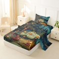 thumbnail image 2 of Erosebridal Green RV Car Twin Sheet Sets 3pcs for Teens Boys Girls,Kids Rustic Cottage Happy Camping Bedding,Breathable Home Decor, 2 of 5