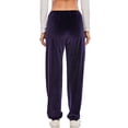 thumbnail image 4 of SAYFUT Women Velvet Velour Joggers - Solid Basic Premium Soft Stretch Warm Winter Sweatpants Velour Track Pants, 4 of 6