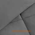 thumbnail image 6 of Ntbay Queen Down Alternative Comforter Duvet Insert, All Season Bedding Quilted Comforter with Corner Tabs, Skin-friendly Machine Washable Reversible Quilted, 90x90 inches, Dark Gray, 6 of 8