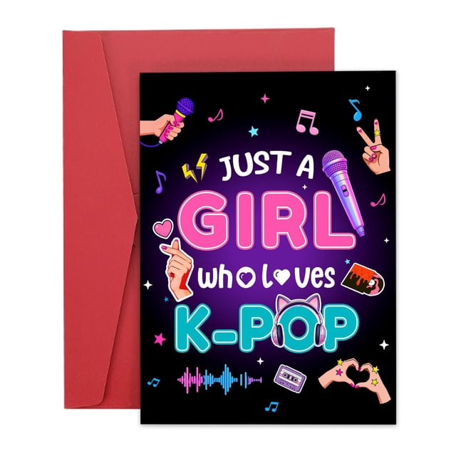 Tarjeta de felicitación de graduación K-pop de Aeonov, mercancía de K-pop