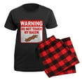 thumbnail image 5 of CafePress - Bacon Warning Sign Women's Dark Pajamas - Women's Short Sleeve Print T-Shirt and Pants Dark Cotton Pajama Set, 5 of 7