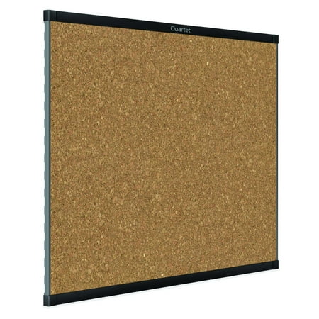Quartet Prestige 2 Magnetic Cork Bulletin Board, 8' x 4', Black Finish Aluminum Frame