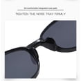 thumbnail image 5 of Women's narrow-frame cat-eye sunglasses for square and round faces, slimming effect, 5 of 11