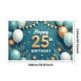 thumbnail image 2 of Yatrandify Decorative Design Happy Birthday Banner Colorful Balloon Happy Birthday Banner Decorative Banner for Birthday Celebration Party Decoration Event Decoration, 2 of 7