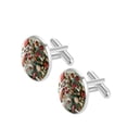 thumbnail image 2 of Mushrooms Stylish Shirt Cufflinks Set Made of Stainless Steel for Formal Attire, Weddings, and Events, 2 of 6