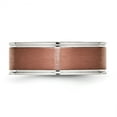 thumbnail image 3 of Chisel Stainless Steel Brushed and Polished Brown IP-plated 8mm Band, 3 of 7