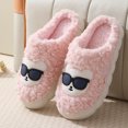 thumbnail image 1 of Teissuly New Fall And Winter Cotton Slippers for Women Home Couples Indoor And Outdoor Warm Thick-soled Furry Slippers for Men Teissuly WER202312141305, 1 of 5