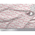 thumbnail image 3 of Soimoi Poly Georgette Fabric Grass & Flamingo Bird Fabric Prints by Yard 52 Inch Wide, 3 of 3