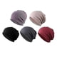 thumbnail image 3 of 5 Piece Slouchy Baggy Beanie Chemo Hat Cap Khaki + Black + Gray + Wine Red + Purple, 3 of 5
