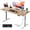 Maple, variant on HLDIRECT 40" Electric Standing Desk with Outlets, Sit Stand Up Desk, Adjustable Height Home Office Desk with 2 Preset Heights for Work Study, Black