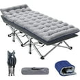 thumbnail image 6 of Zikebtuy XL Folding Bed Cot with 3.3 inch 2 Sided Mattress, 75"* 28" Sleeping Cot Guest Bed, Folding Camping Cots with Carry Bag, 6 of 11