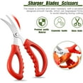 thumbnail image 4 of Kitchen Shears for Seafood, Multifunctional Stainless Steel Shears, Seafood Fish Crab Shrimp Lobster Scissors for Kitchen Peeling Tools, Black, 4 of 7