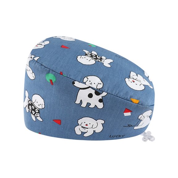 Unisex Scrub Hat Breathable Printed Cap For Doctors