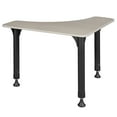 thumbnail image 2 of 28" Boomerang Height Adjustable School Desk - Maple, 2 of 5