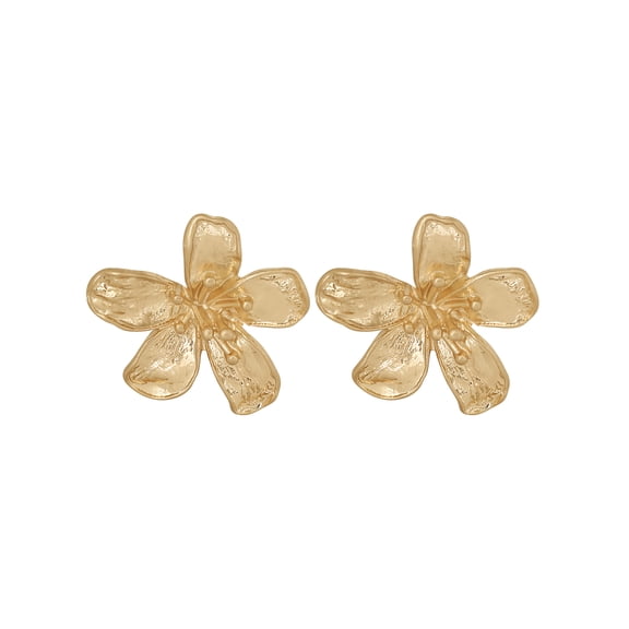 Jessica Simpson Women’s Polished Flower Stud Earrings