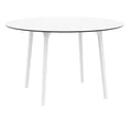 thumbnail image 1 of Compamia Maya 47" Round Patio Dining Table in White, 1 of 11