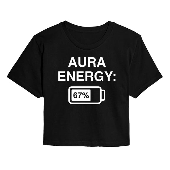 Instant Message - Aura Energy 67 Cropped Graphic T-Shirt