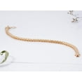 thumbnail image 4 of Bluebelljewels 14K Yellow Gold Finish Silver Round Cut Cubic Zirconia Trendy Bracelet, 4 of 4
