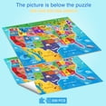 thumbnail image 4 of Rompecabezas GWXWU con el mapa de EE. UU., 200 piezas, para niños de 6 a 8 y 8 años, 4 of 7