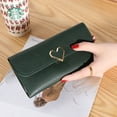 thumbnail image 5 of Bolso largo Dinheiro, monedero con forma de corazón, monedero multifuncional sencillo para mujer, 5 of 5