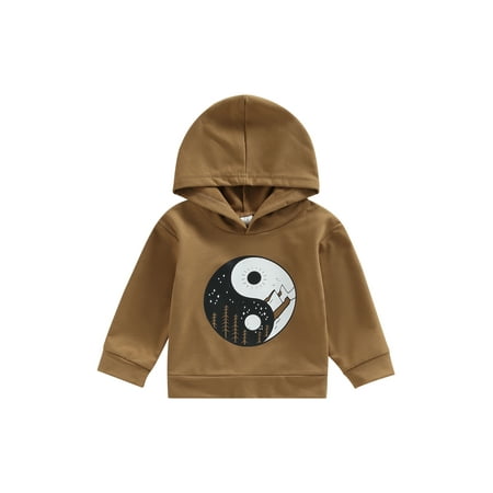 

Toddler Baby Boys Girls Hoodies Sweatshirt Eight Diagrams Scenery Print Hooded Long Sleeve Spring Autumn Infant Pullovers Tops