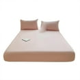 thumbnail image 4 of SIfdSeng Get it Fast Piece Thickened Solid Color Bed Cover Class A Full Solid Color Washed Baby and Grade Bedspread Cover Imitation Pure Bed Sheet Cover for Summer, 4 of 5