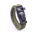 thumbnail image 1 of Pulsera Tactica Supervivencia Pedernal Paracord verde militar, 1 of 5