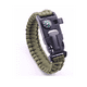 thumbnail image 1 of Pulsera Tactica Supervivencia Pedernal Paracord verde militar, 1 of 5