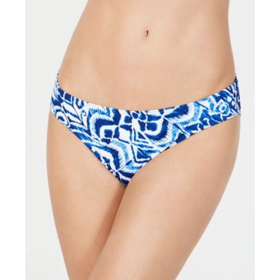 LAUREN Ralph Lauren Women's Print Hipster Swim Bottom Swimsuit (10, Blue)