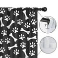 thumbnail image 4 of Blackout Kids Curtains,Paw Prints and Bones Childrens Insulated Curtains Set Of 2,Bedroom Essentials,Toddler Room Decor 42x54in(106x137cm), 4 of 4