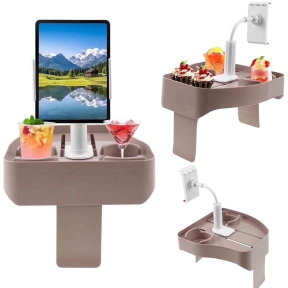 NUAHRHY Hot Tub Tray 3 In 1 Multifunctional Table with Cup Holder and Phone Holder Spas Caddy Drink Tray for Most Inflatable Hot Tub Spas Above Ground Pools