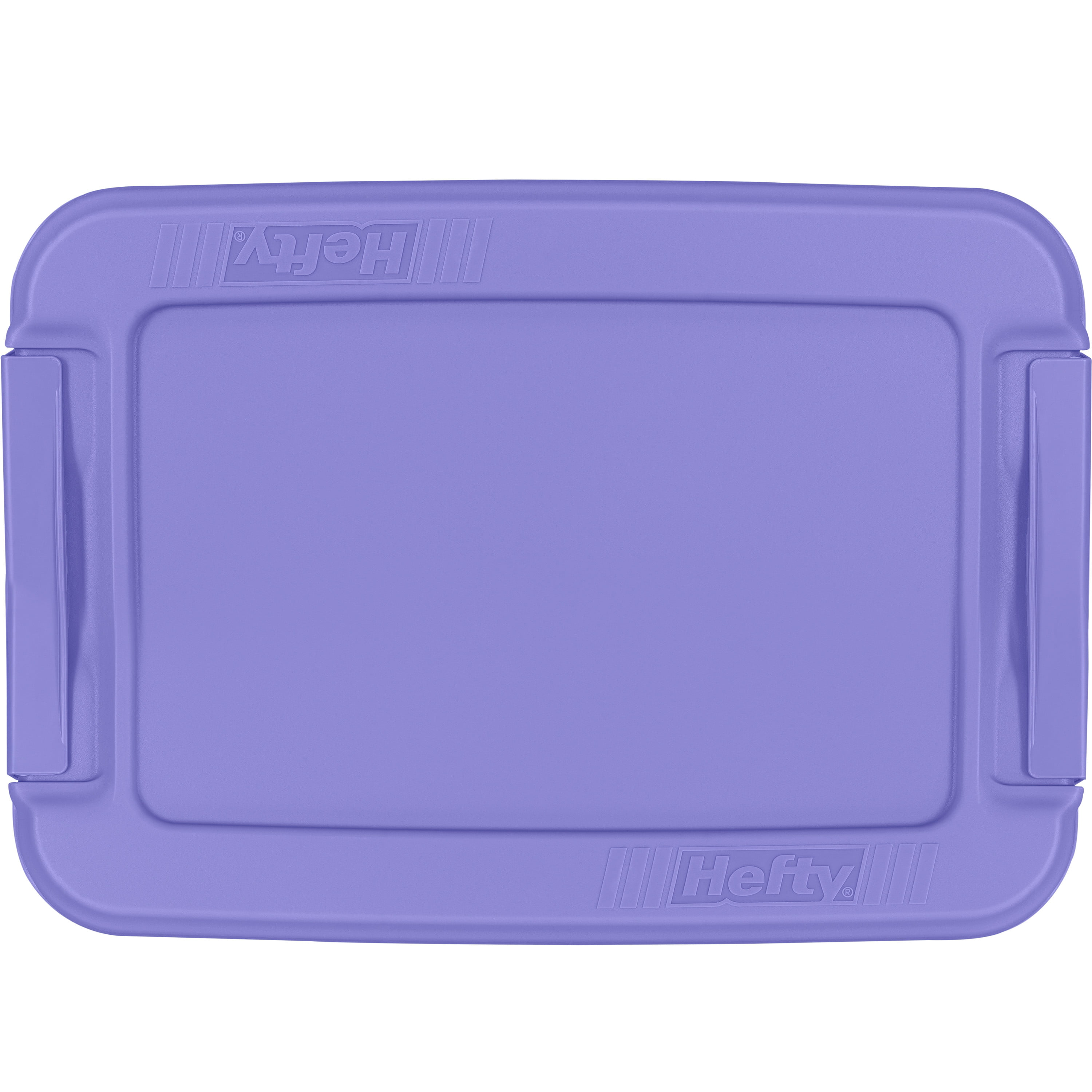 Hefty 6.5-qt Clear Storage Bin with Blue Lid, 8 Pack 