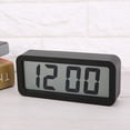 thumbnail image 1 of Goick Stainless Steel Base Exquisite Digital Electronic LCD Music Table Alarm Clock Hanging Clock?Black? (Black), 1 of 7
