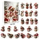 thumbnail image 2 of Calendario de escritorio con bolas decorativas, calendario de cuenta regresiva para Navidad, bonita decoración acrílica, caja de regalo para familiares y amigos, calendario, suministros para profesore, 2 of 5