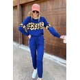 thumbnail image 4 of PRETTYGARDEN Women's Color Block 2 Piece Tracksuit Crewneck Long Sleeve Tops Long Sweatpants Outfits Lounge Sets, 4 of 8