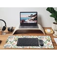 thumbnail image 5 of Desk Mat, Extended Large Gaming Mouse Pad, XXL Keyboard Pad Desktop Protector Mat（31.5x15.75 in）, Mousepad with Non-Slip Rubber Base and Tightly Stitched Edges, Beautiful Floral, 5 of 6